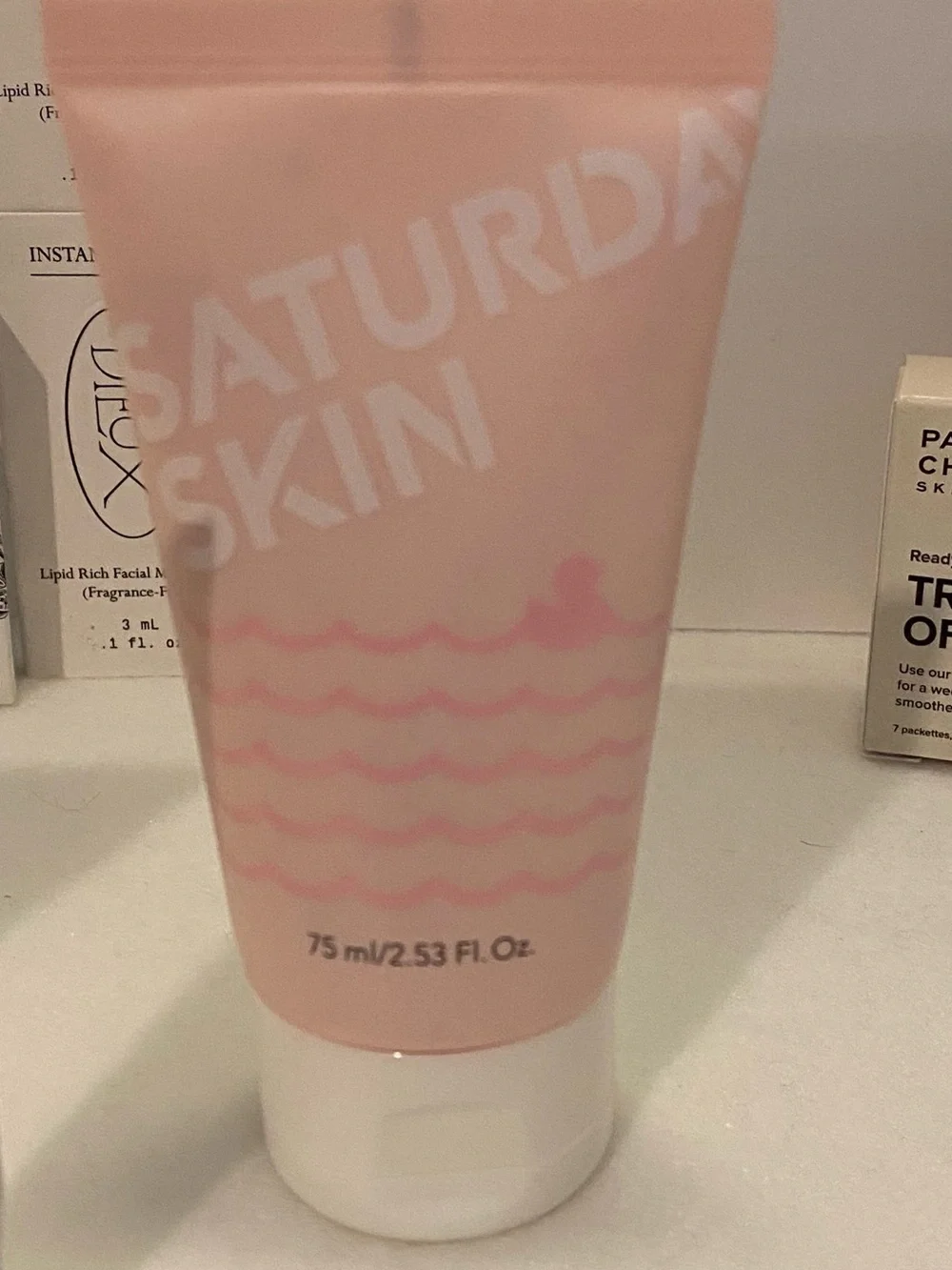 Full Size Lip Balm. Refining Peel Mask. Enzyme Scrub. Samples Multiple Skincare